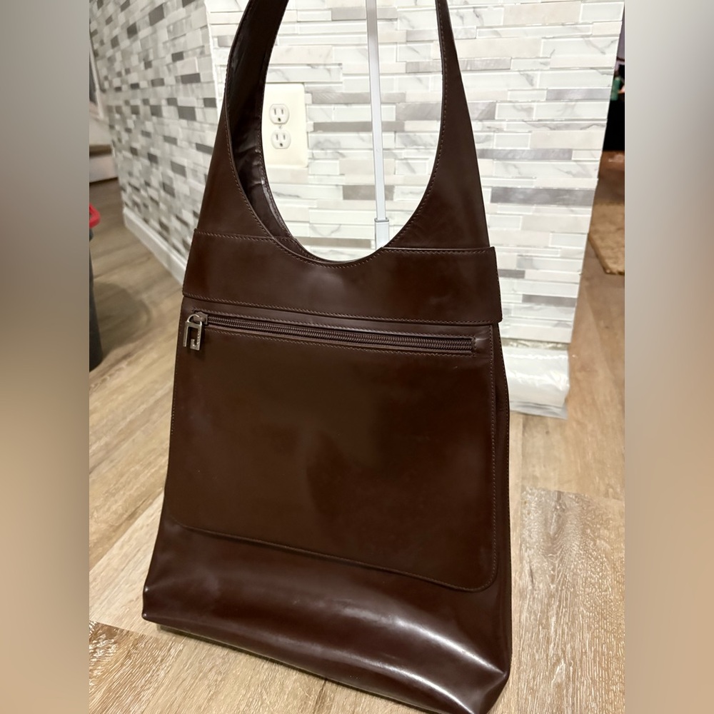 Gucci tom ford Brown Leather Shoulder Bag